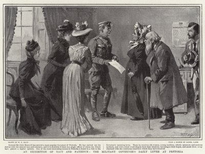 Een tentoonstelling van tact en geduld, de dagelijkse ontvangst van de militaire gouverneur in Pretoria door William T. Maud